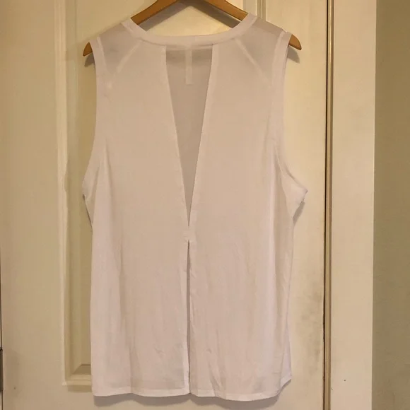 Fabletics Monet Back Tie Back Tank Top XXL White EUC - Picture 7 of 16